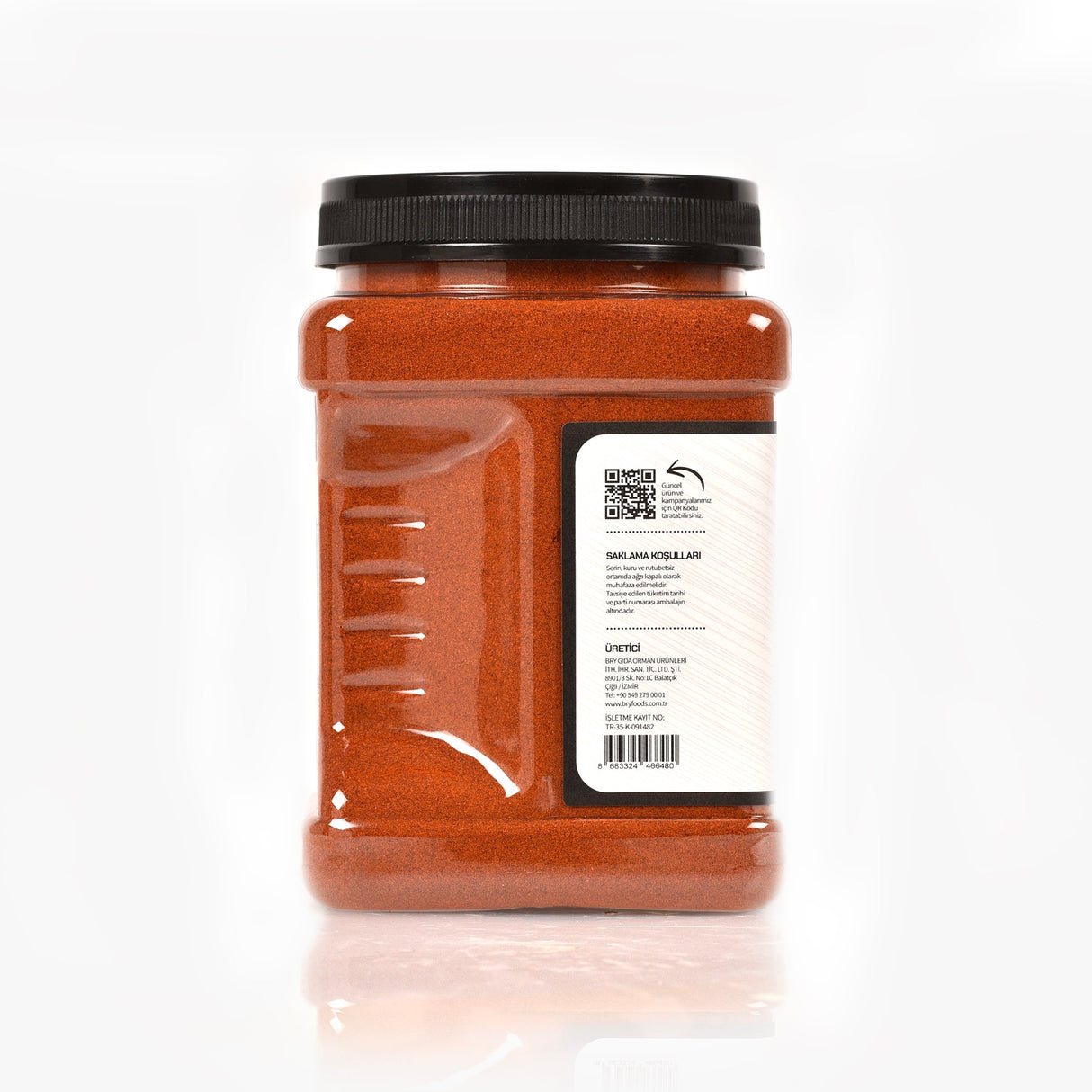 Tütsülenmiş Toz Kırmızı Biber(Acı) - 997gr - BRY Foods